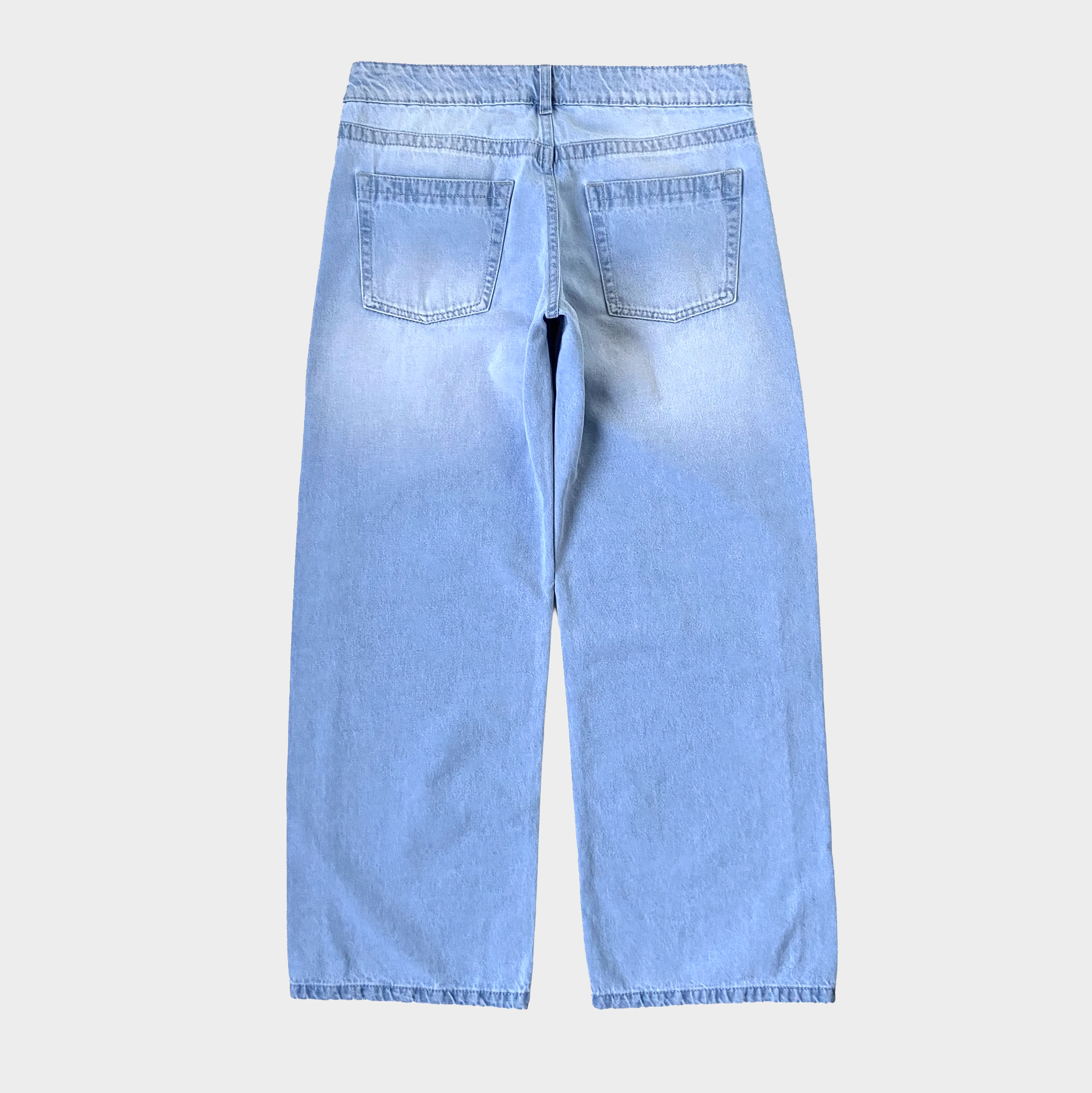 Low Rise Baggy Jeans Light Washed